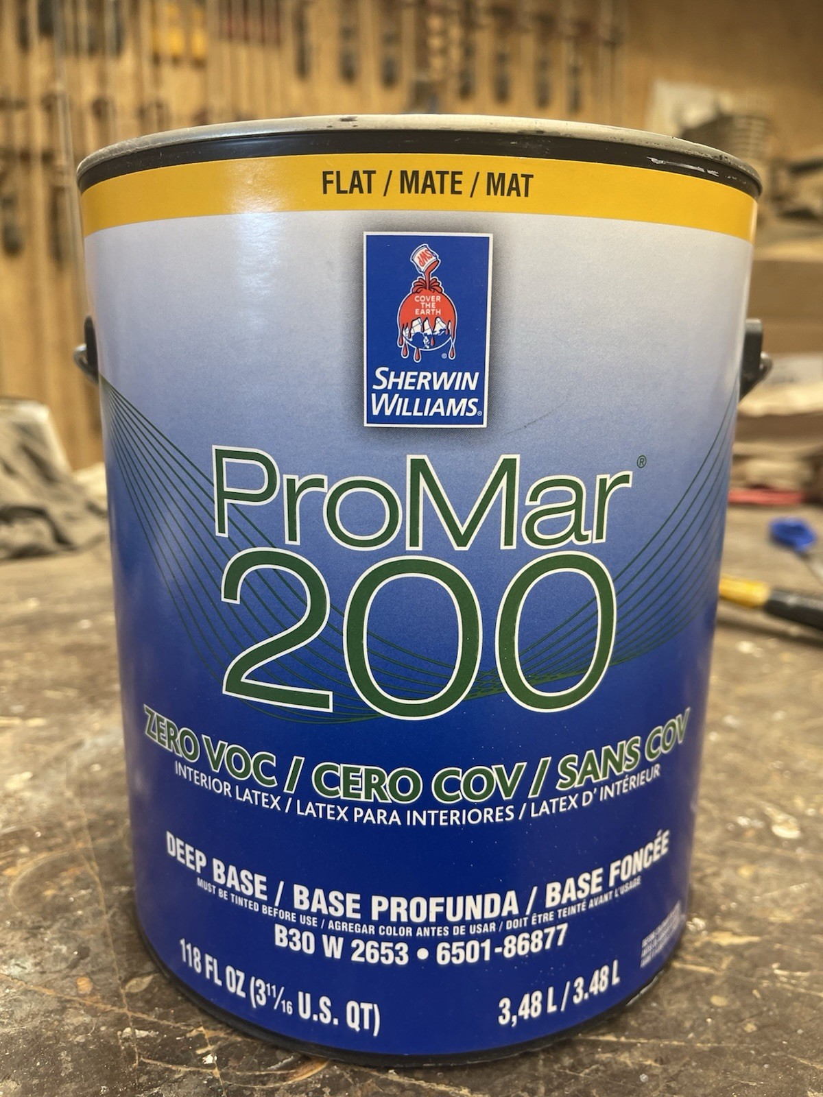 1 Gal. Sherwin Williams ProMar 200 Interior Paint /9064 Blusey Note Blue/ Flat