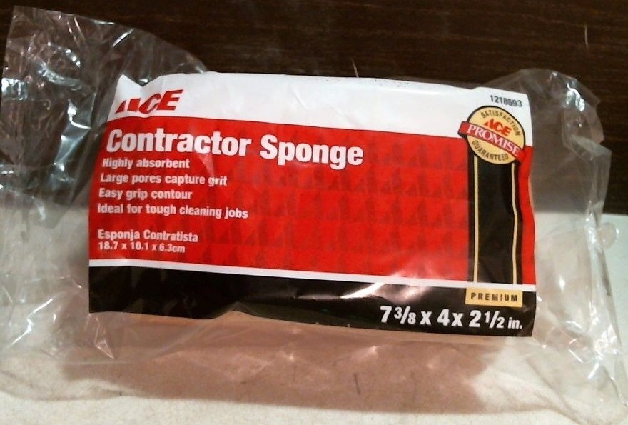 Ace Contractor Sponge 7-3/8″ X 4″ X 2-1/2″ Lg. Pore (15025) FS