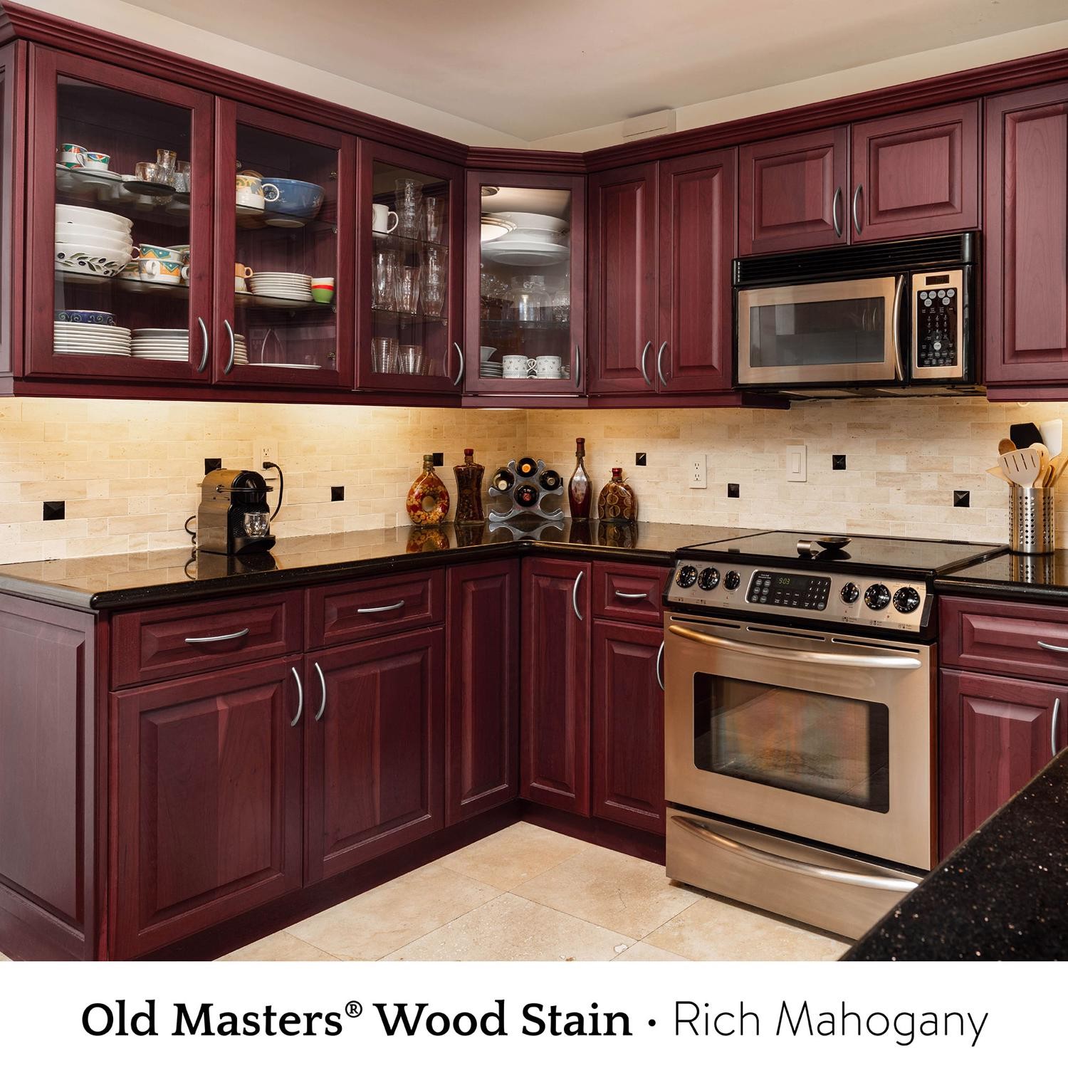 Old Masters 84304 Interior and Exterior Mahogany Gel Stain 1 qt.