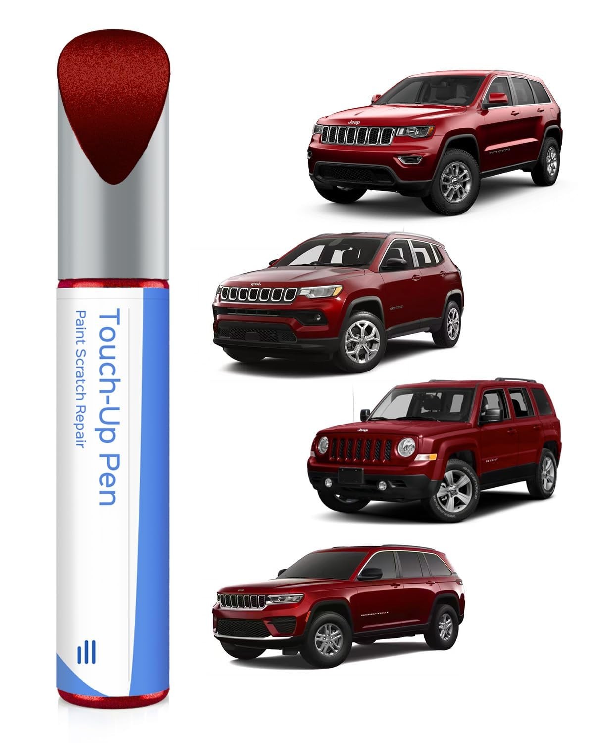 Deep Cherry Red Crystal Pearl Touch Up Paint for Jeep – Exact Match for Chips &