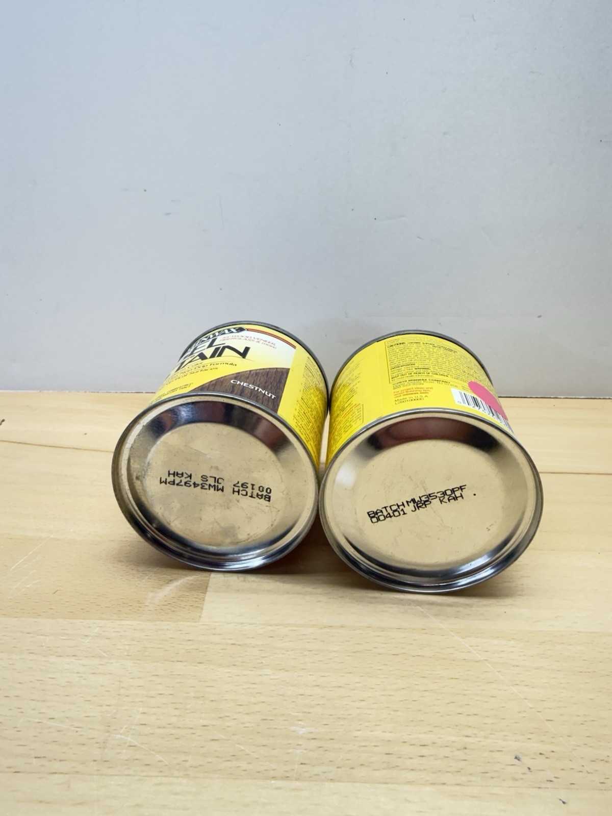 Minwax Chestnut Gel Stain Wood ½ Pint Oil based Lot Of 2