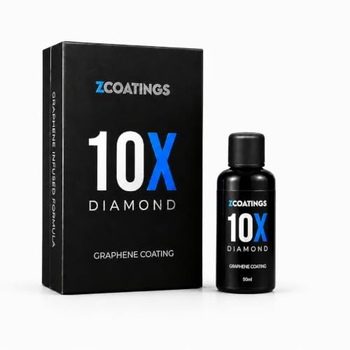 10X Diamond Graphene Ceramic Coating for Cars, 50ml Kit, 9H Hardness,
