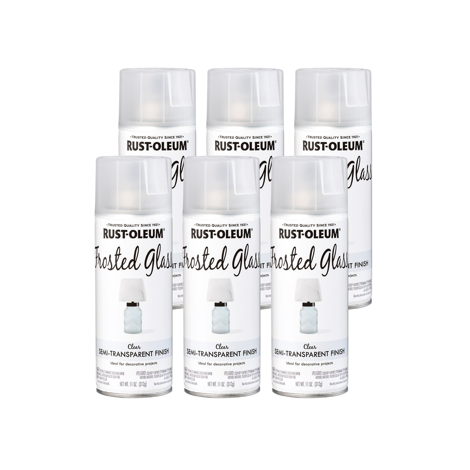 Rust-Oleum Specialty Gloss Frosted Glass Spray Paint 11 oz (Case of 6)