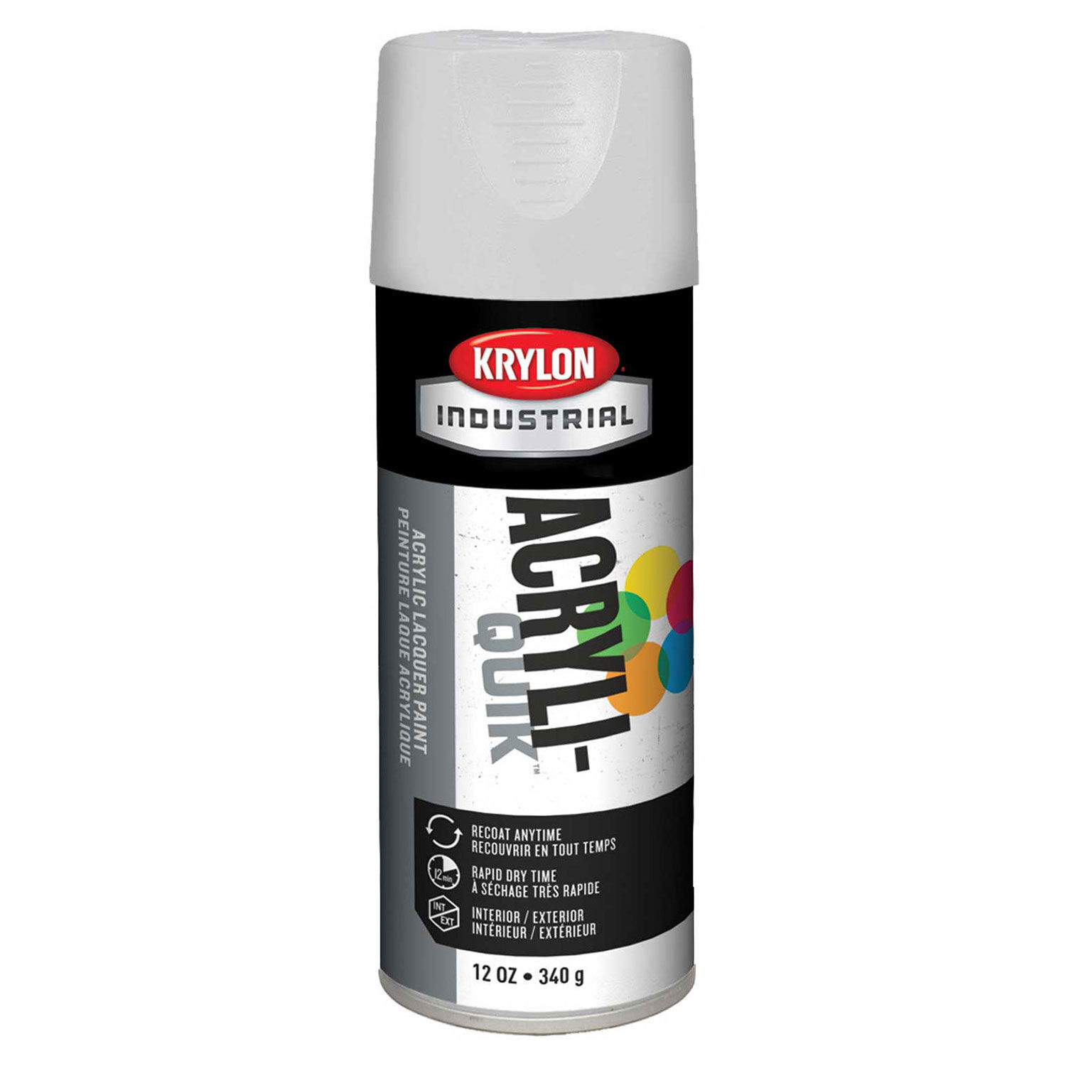 Krylon (5-Ball) Interior-Exterior Paint Gloss White Lot of 6