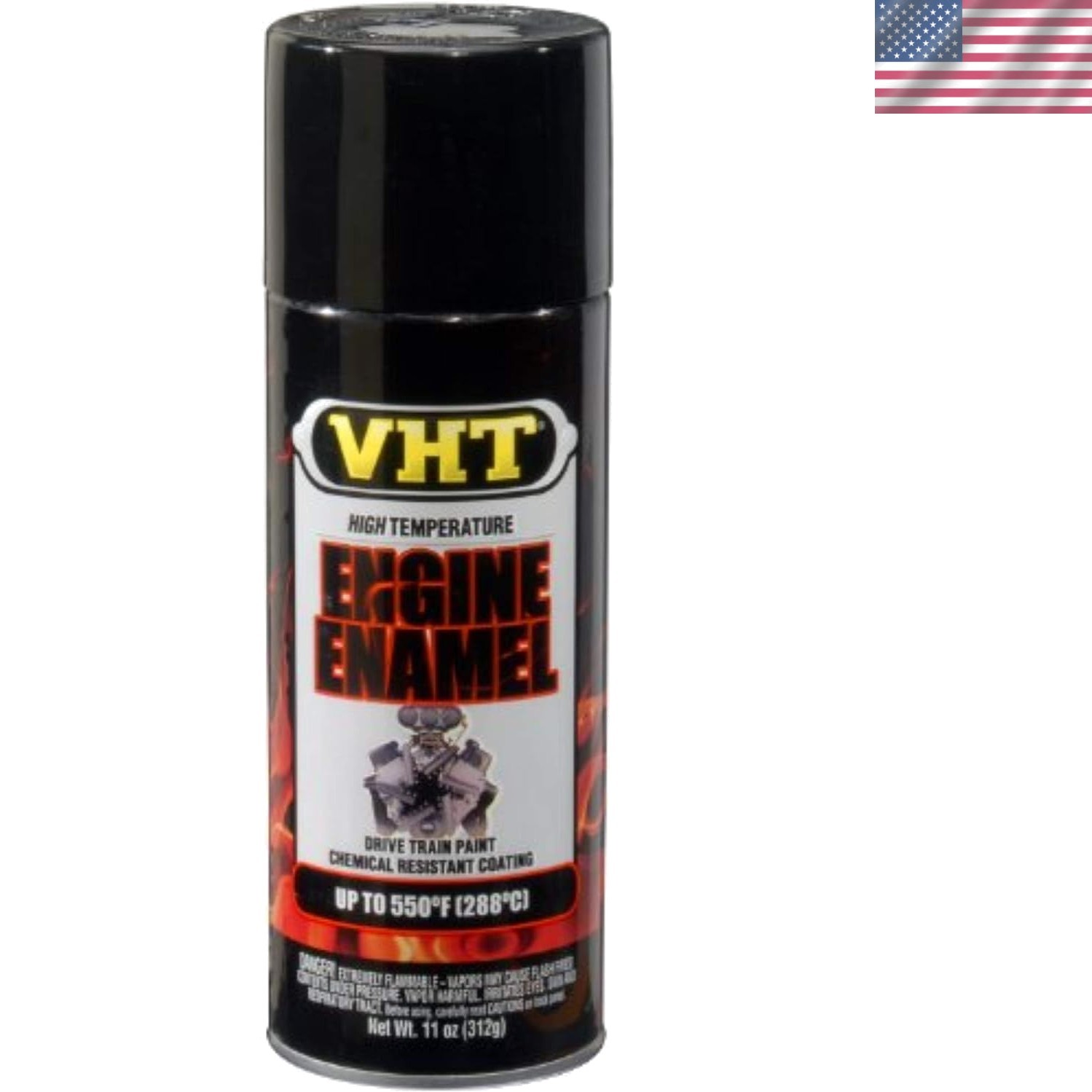 High Heat Acrylic Engine Enamel in Gloss Black – 11oz for Ultimate Protection