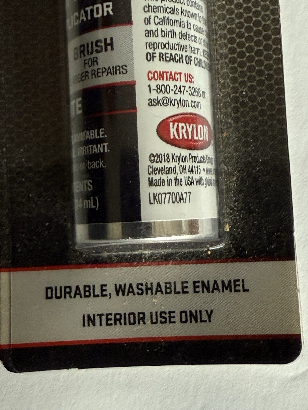 Precision TIP AND Brush on Gloss Enamel White Appliance Touch-Up Paint