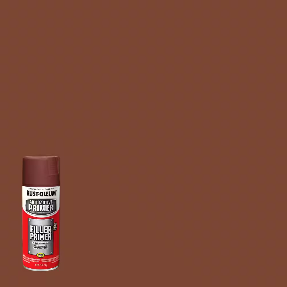 12 Oz. Flat Red Filler Primer Spray (6-Pack)