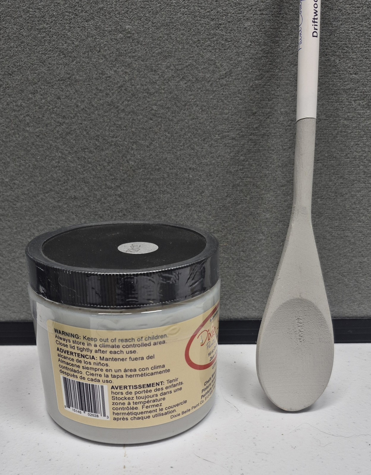 Dixie Belle Paint Co Chalk Mineral Paint 16oz “Driftwood” Color New Furniture