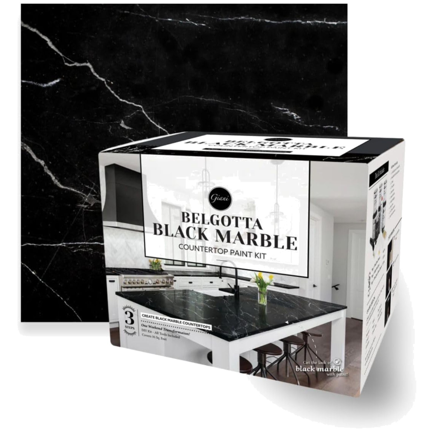 Black Marble Effect Epoxy Kit – Easy Application