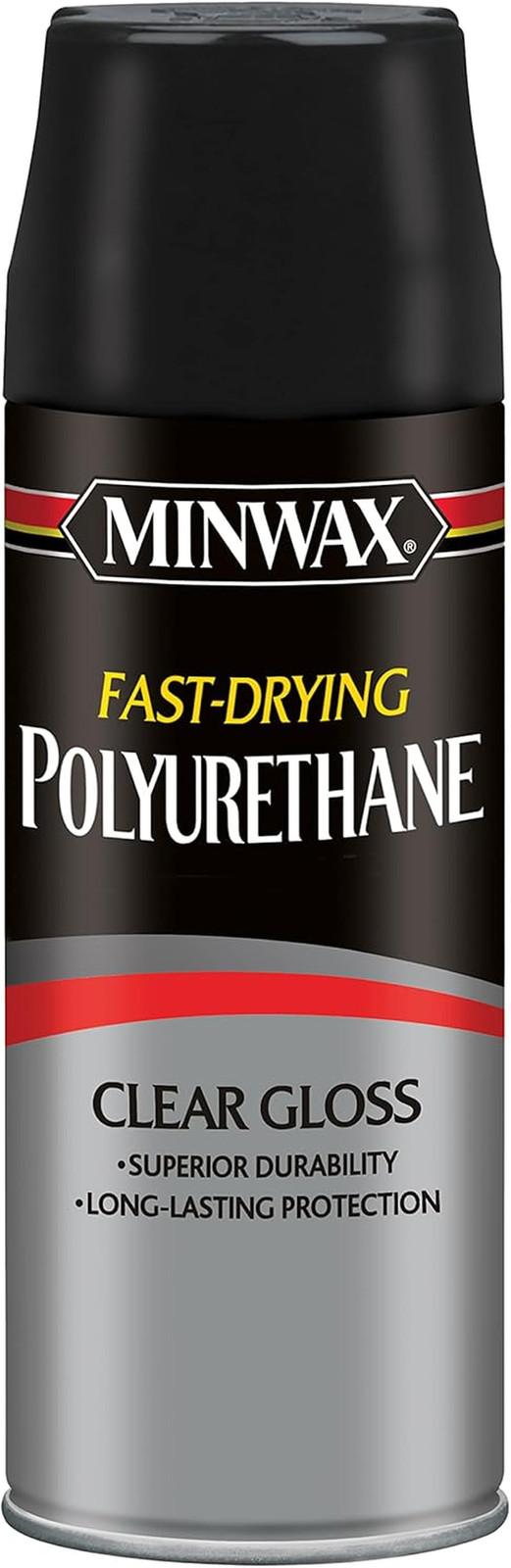 Minwax Fast Drying Polyurethane Spray, Protective Wood Finish, Clear/Warm Gloss,