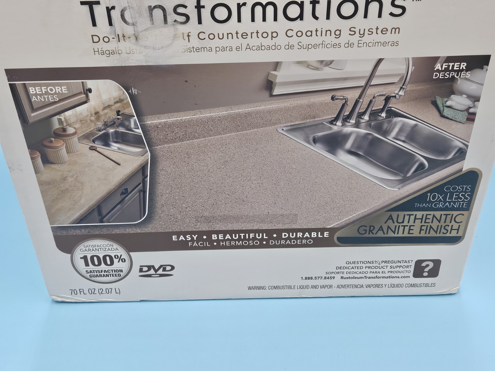 RUSTOLEUM 258286 DESERT SAND TRANSFORMATIONS COUNTERTOP REFINISHING SYSTEM – New