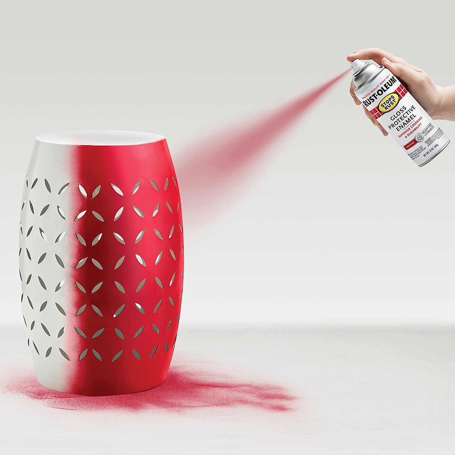 7762830 Stops Rust Spray Paint, 12 Oz, Gloss Red Sunrise
