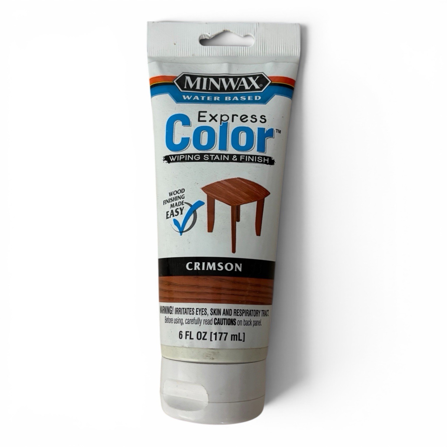 Minwax Express Color Wiping Stain and Finish, Crimson 6oz NEW