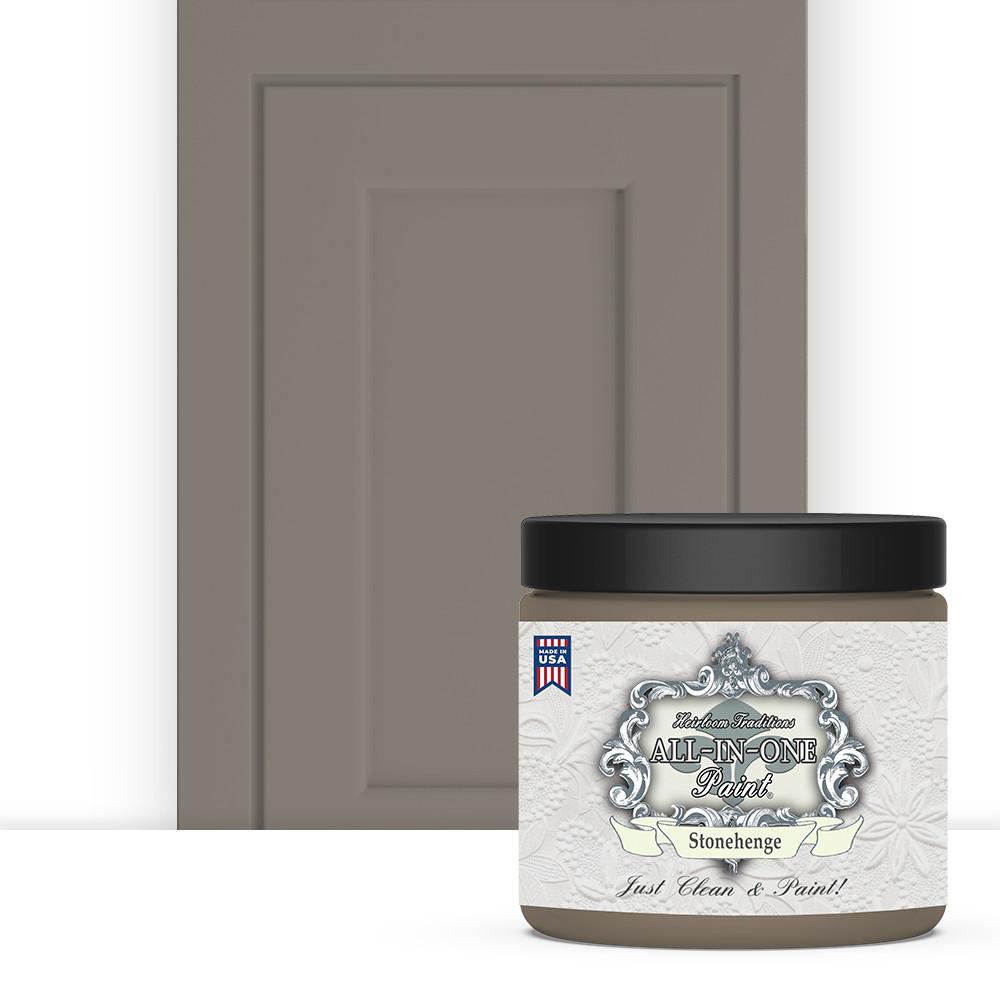 ALL-IN-ONE Paint by Heirloom Traditions – Stonehenge (Mid-tone Greige) – 8 Fl Oz