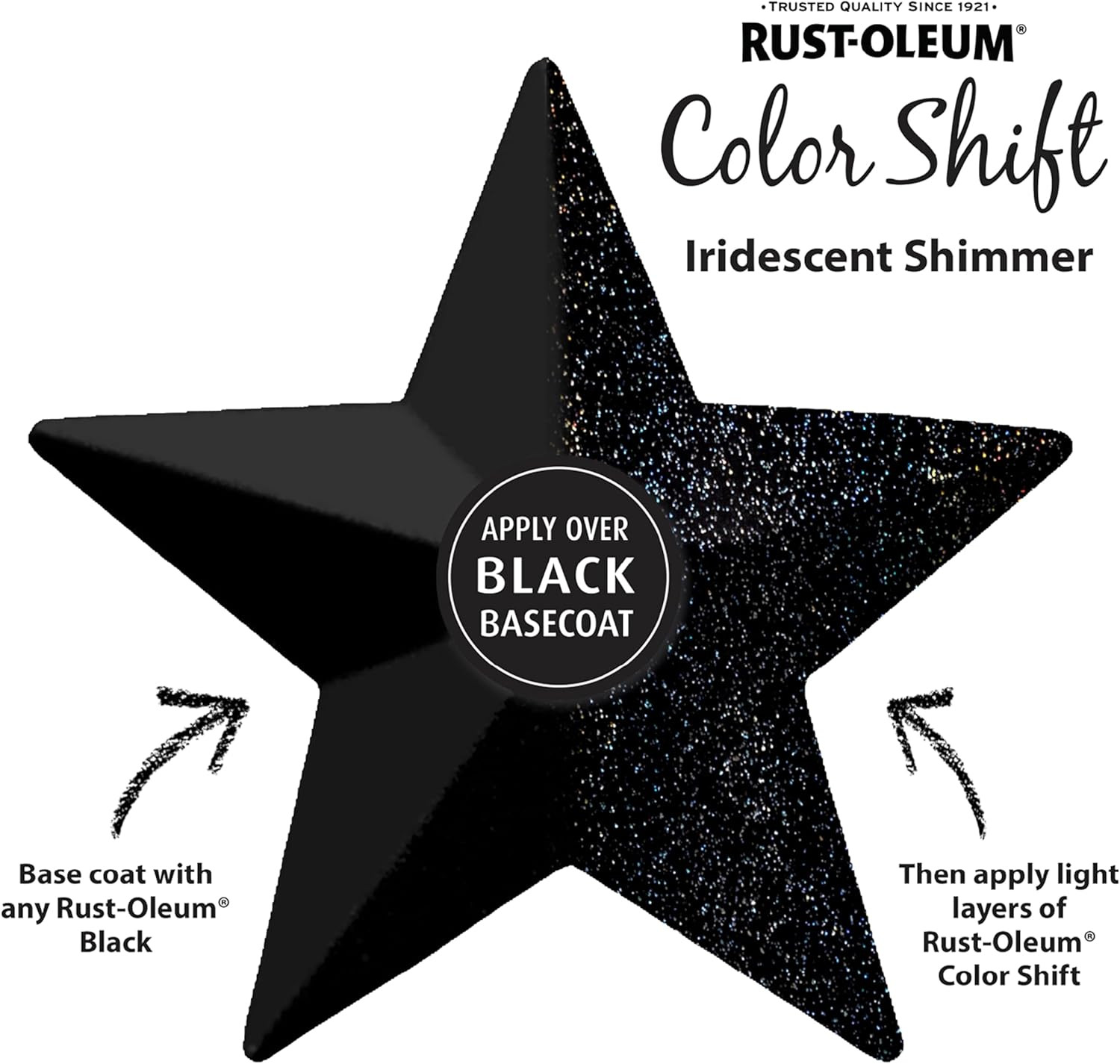 Rust-Oleum 384335 Specialty Color Shift Spray Paint, 11 Oz,Iridescent Shimmer