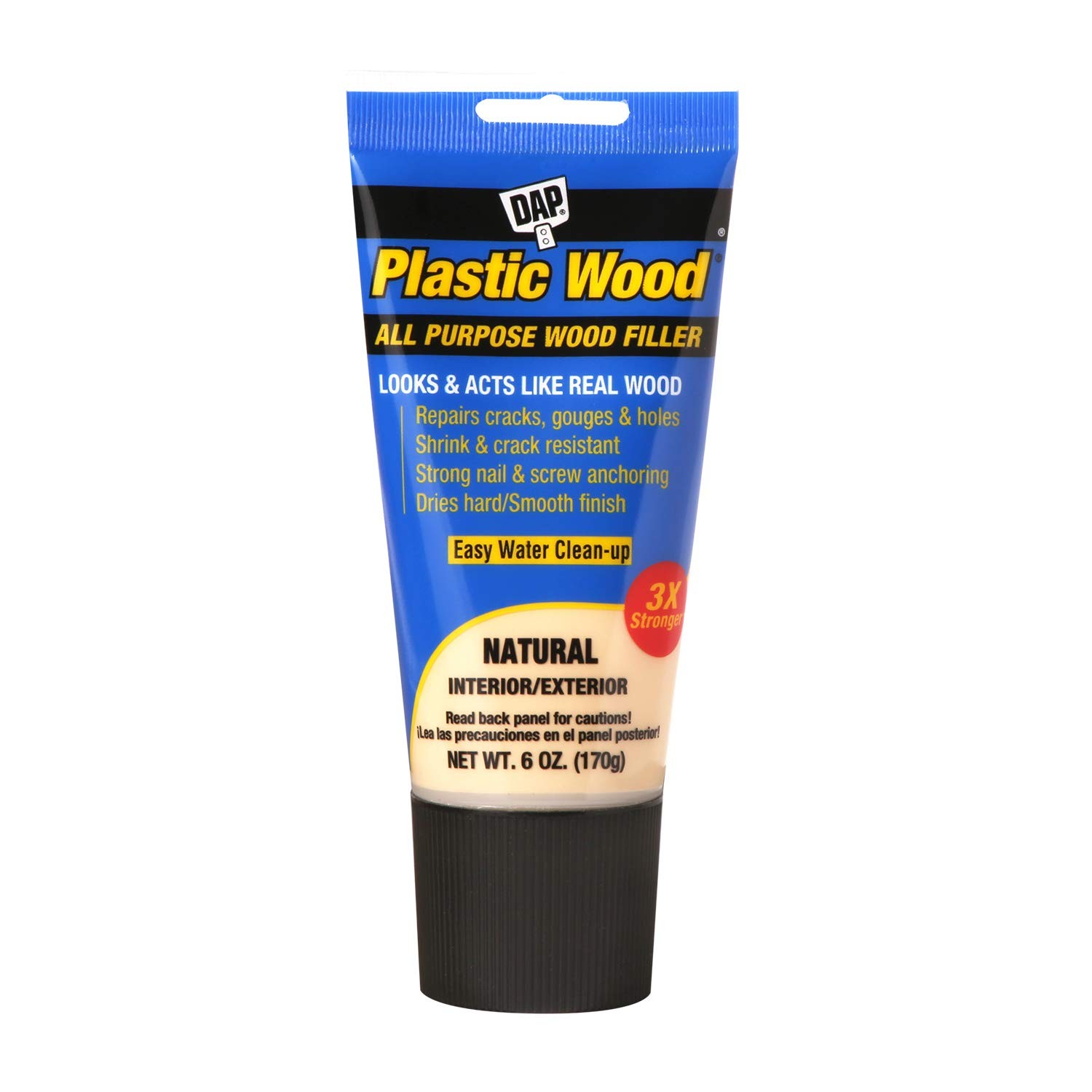 DAP® Plastic Wood Latex Filler, 6 Oz., Natural 6