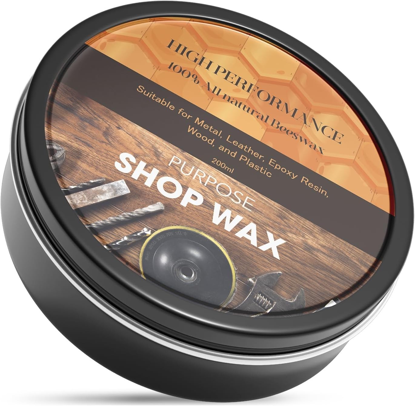 All-Natural Beeswax Paste Wax for Metal, Wood & Epoxy – Durable 7 oz Polish