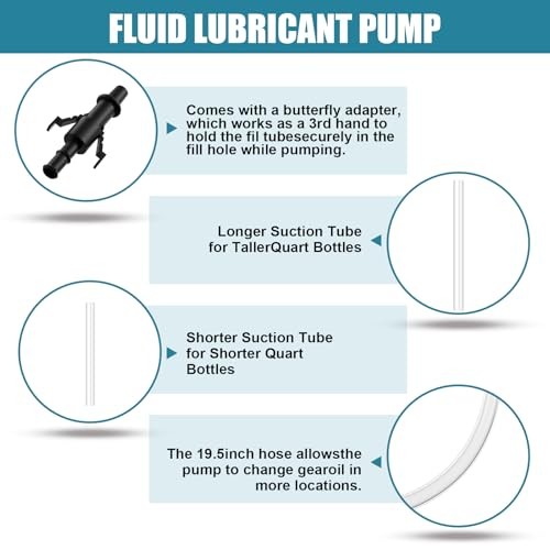 Fluid Pump for Standard Quart Bottles – 8cc Per Pump Stroke，transmission 1pcs