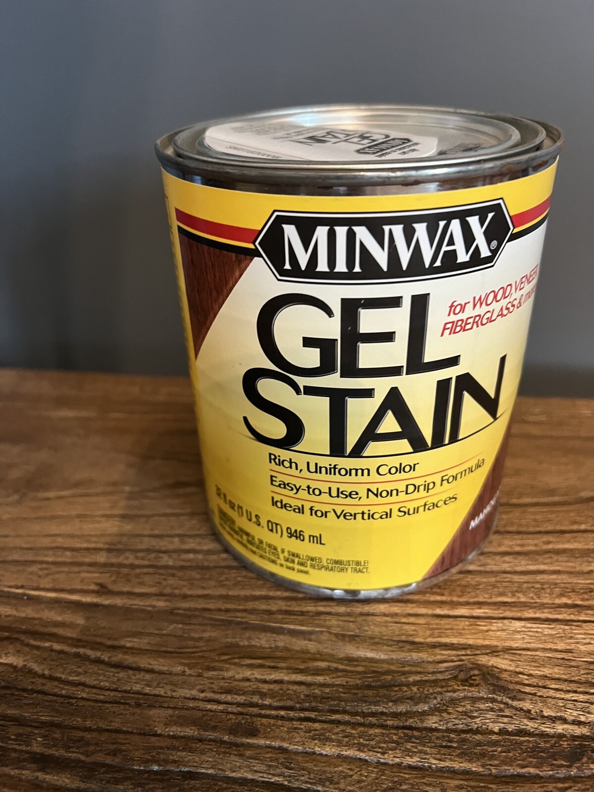 Minwax Gel Stain for Wood, Veneer & Fiberglass Quart Mahogany (Pack of 1)