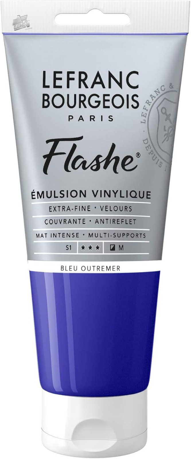 LEFRANC BOURGEOIS FLASHES ACRYLIC COLOR VINYL 80ML BLUE OVERSEAS FINE ARTS