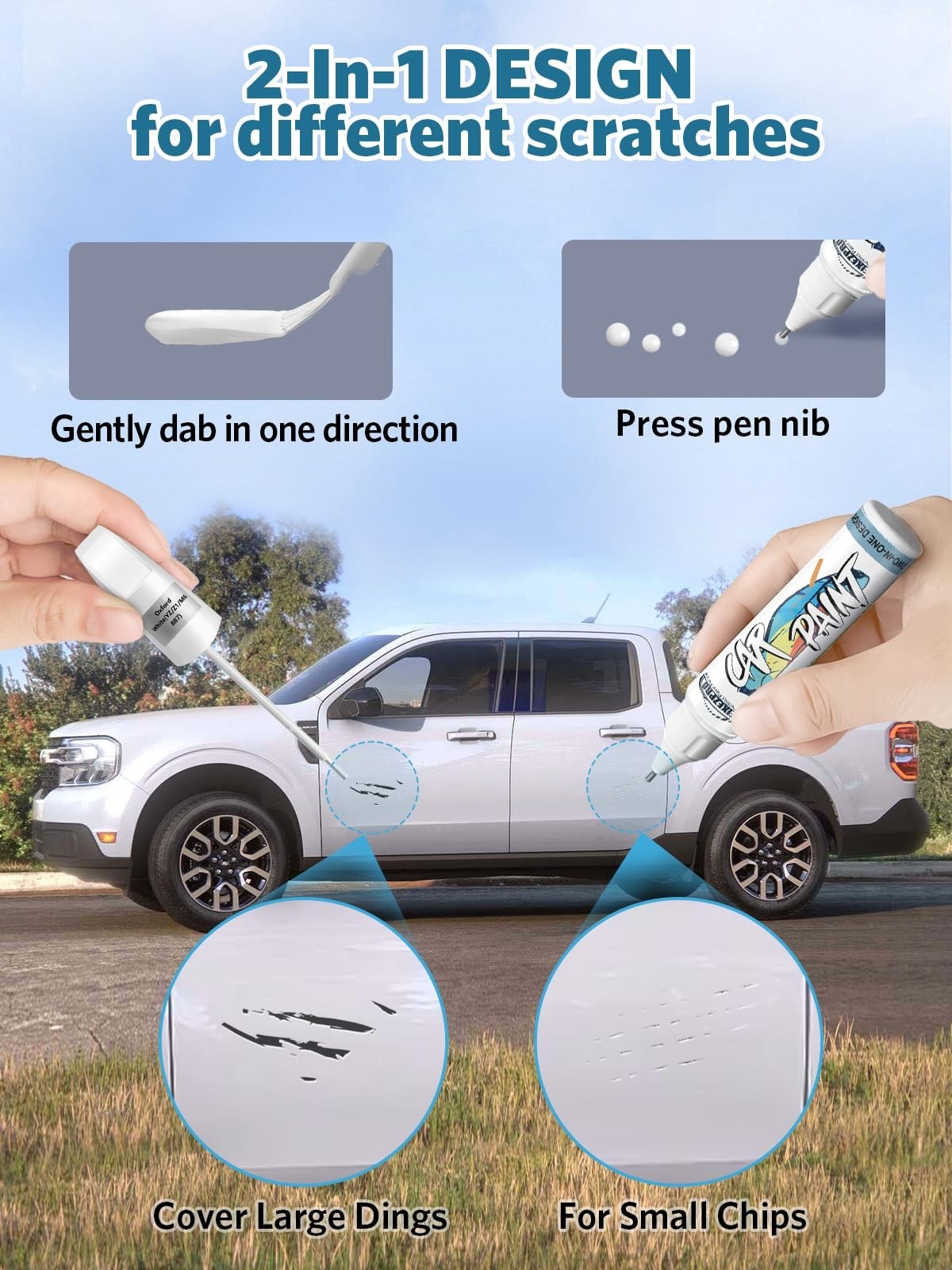 Deep Black Pearl Touch Up Paint Kit for Car Scratch Repair – Exact Color Match,