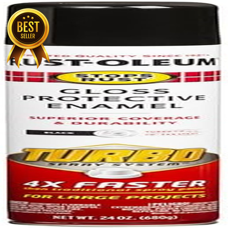 6 Pack Stops Rust Turbo Spray Paint 24oz Gloss Black Fast Coverage Aerosol