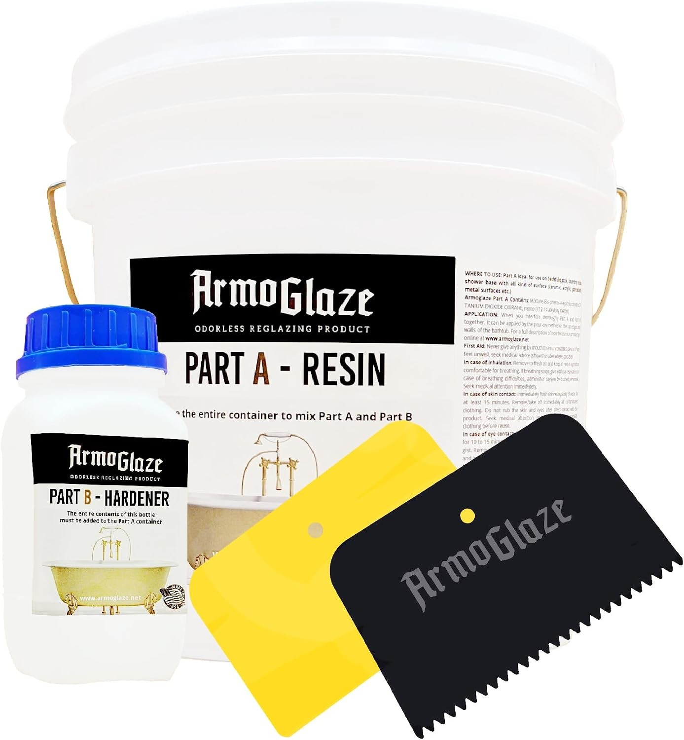 Odorless Bathtub Refinishing Kit – Durable Self-Leveling Epoxy for DIY