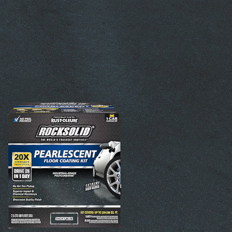 Rust-Oleum 306328 RockSolid 128 Fl Oz Smoky Blue Pearlescent Floor Coating Kit