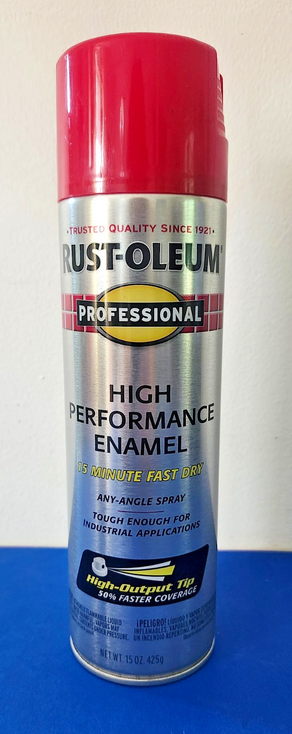 Rust Oleum Professional 15 Oz Gloss Safety Red Enamel Spray Paint For Metal Wood