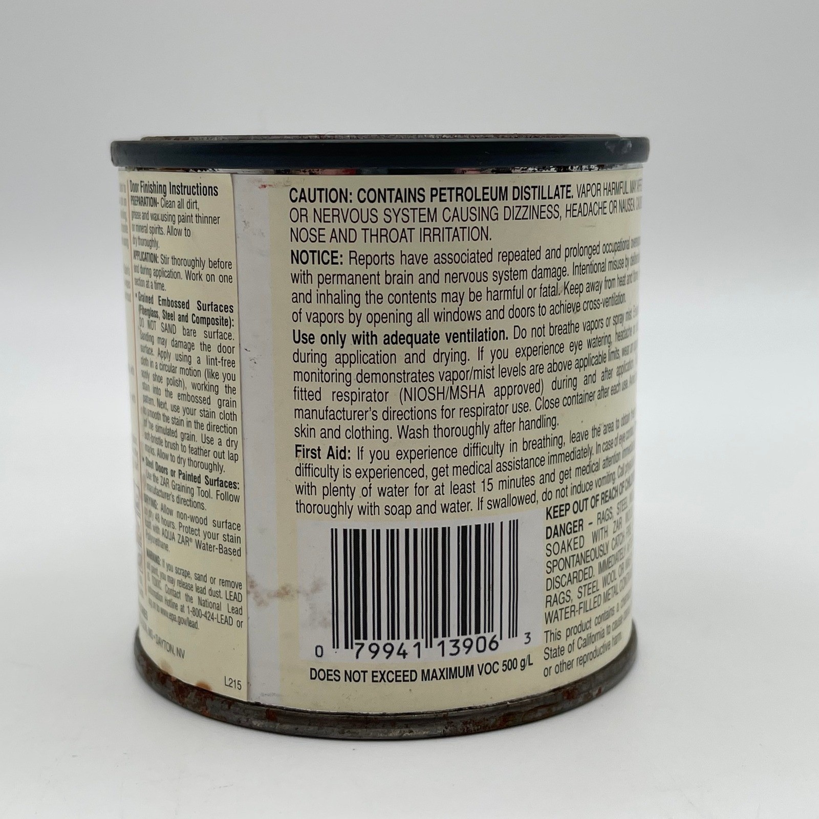 ZAR Oil-Based Interior Wood Stain 139 Coastal Boards Half Pint 236mL Interior