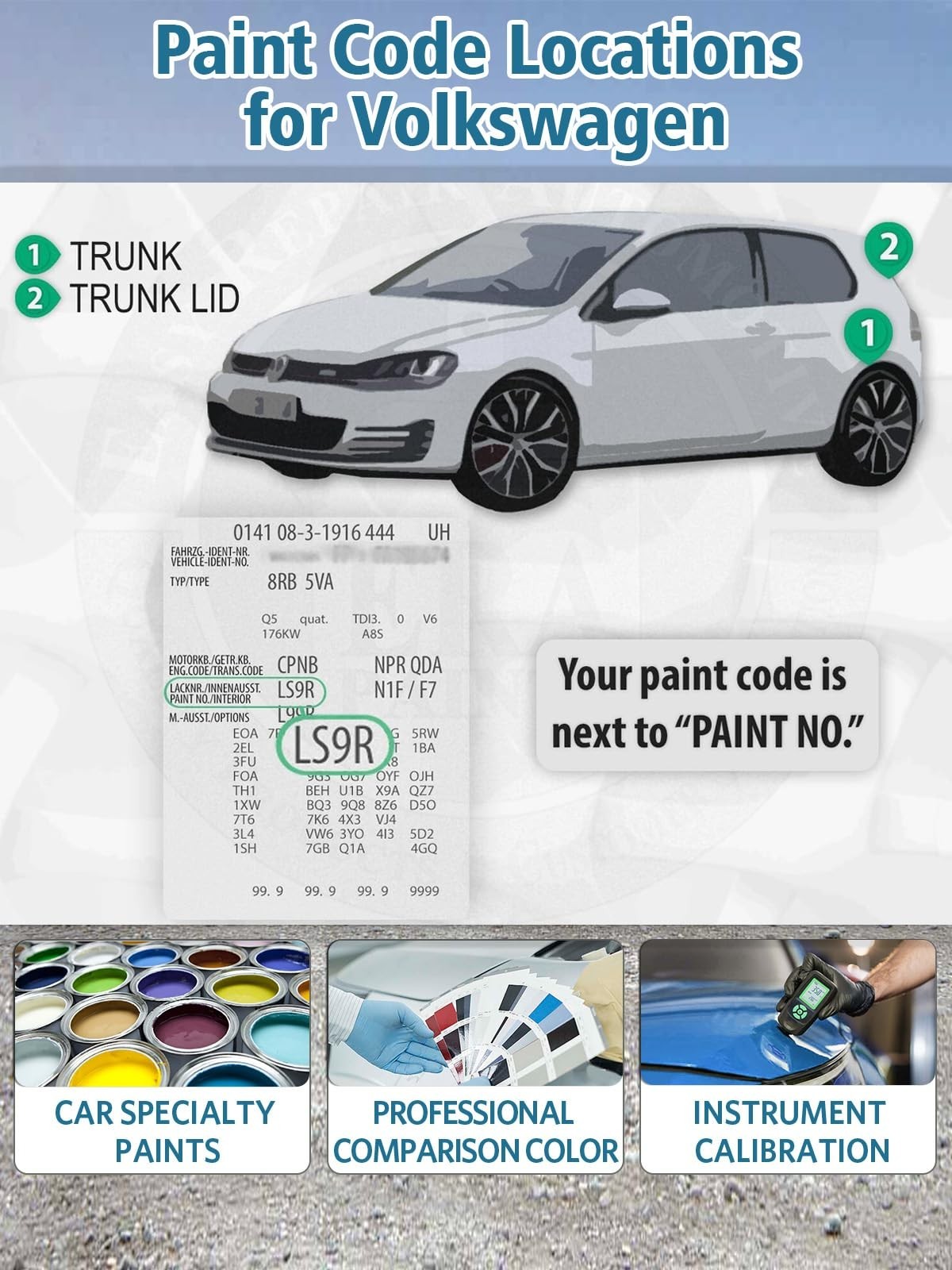 Deep Black Pearl Touch Up Paint Kit for Car Scratch Repair – Exact Color Match,