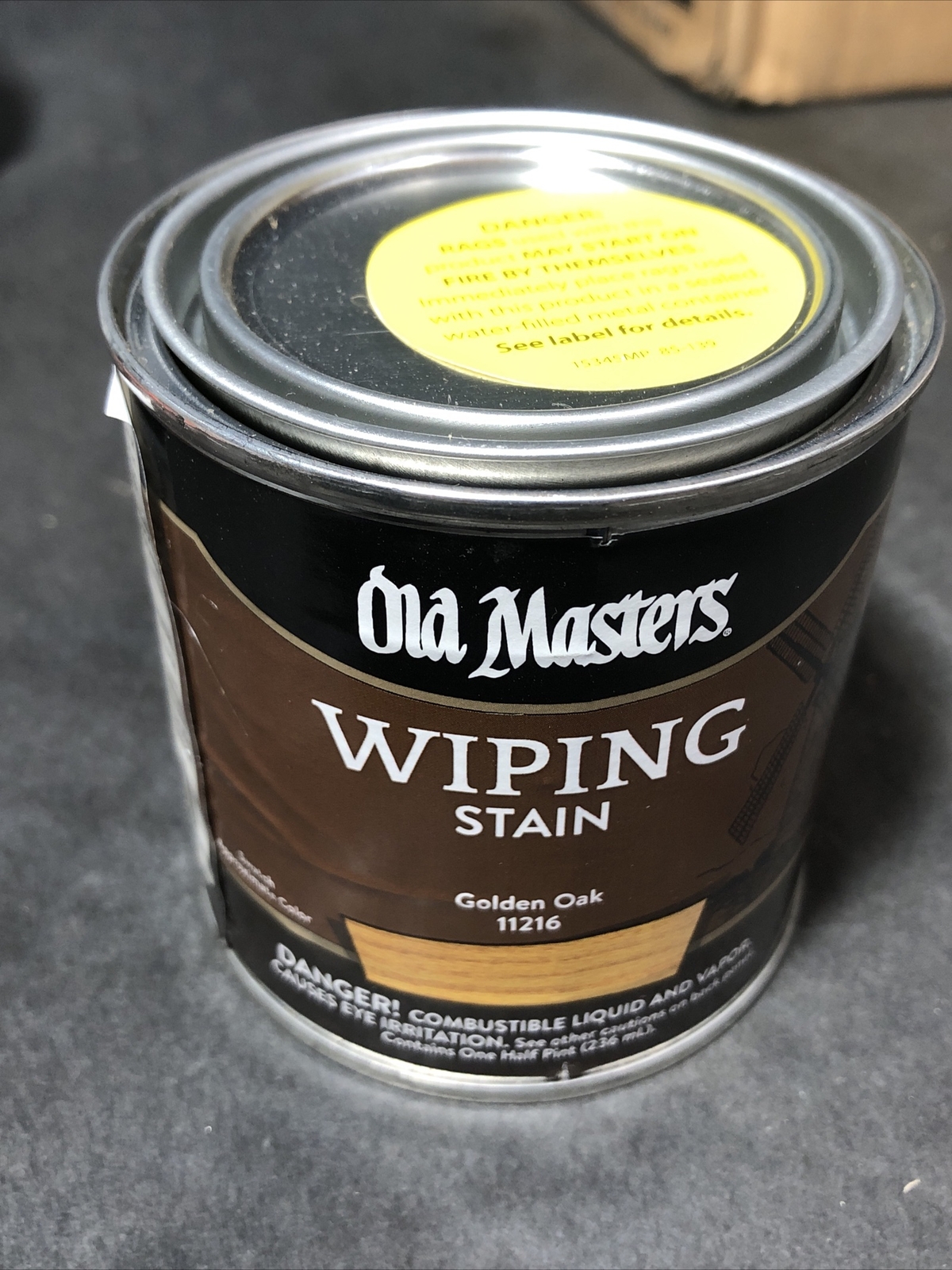 OLD MASTERS WIPING STAIN GOLDEN OAK HALF PINT 8 oz 11216