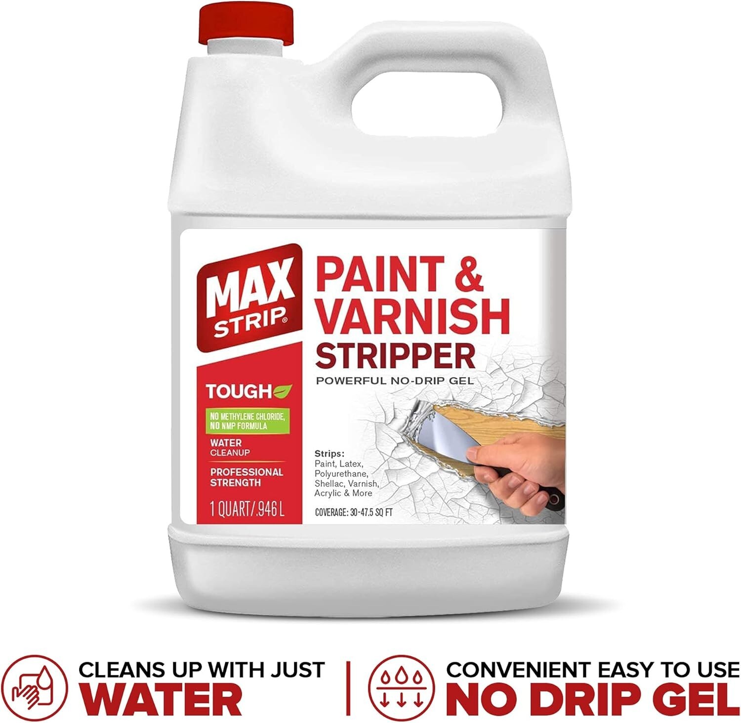 Professional Strength Paint and Varnish Stripper – 1 Gallon – Strips Paint, L…