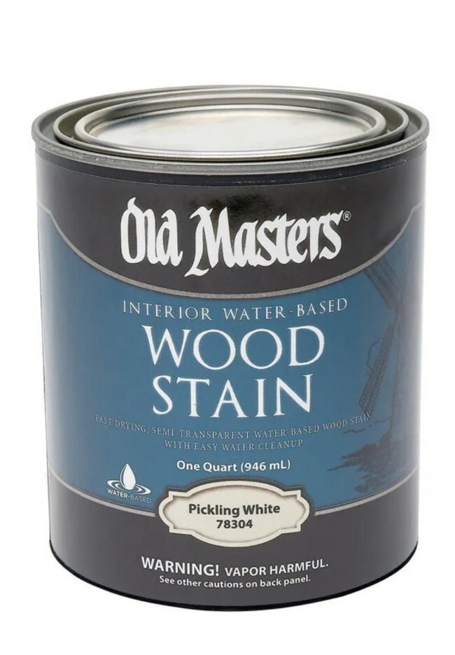 Old Masters 78304 Water-Based Pickling White Wood Stain 1 qt. (Pack of 1)