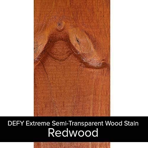 DEFY Extreme 1 Gallon Semi-Transparent Exterior Wood Stain, Driftwood Gray