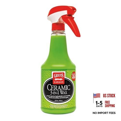 Griot’s Garage Ceramic Wax – SiO2 Spray – 22oz – 3-in-1 for Cars, Trucks, RV’s