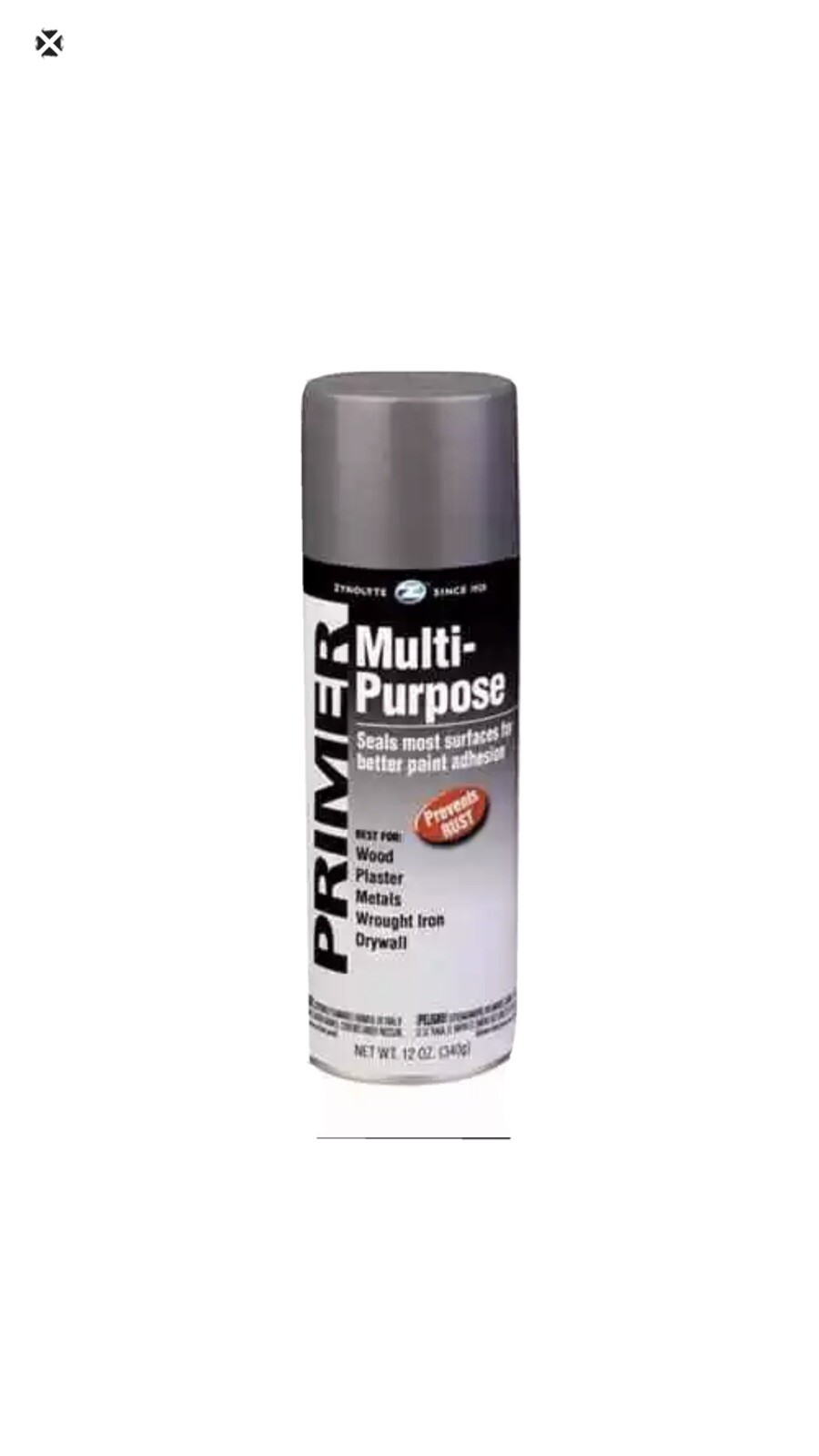 Aervoe Z8072 16-Oz Quick-Drying Tough Zynolyte Primer, Gray 1 Case (6) Cans