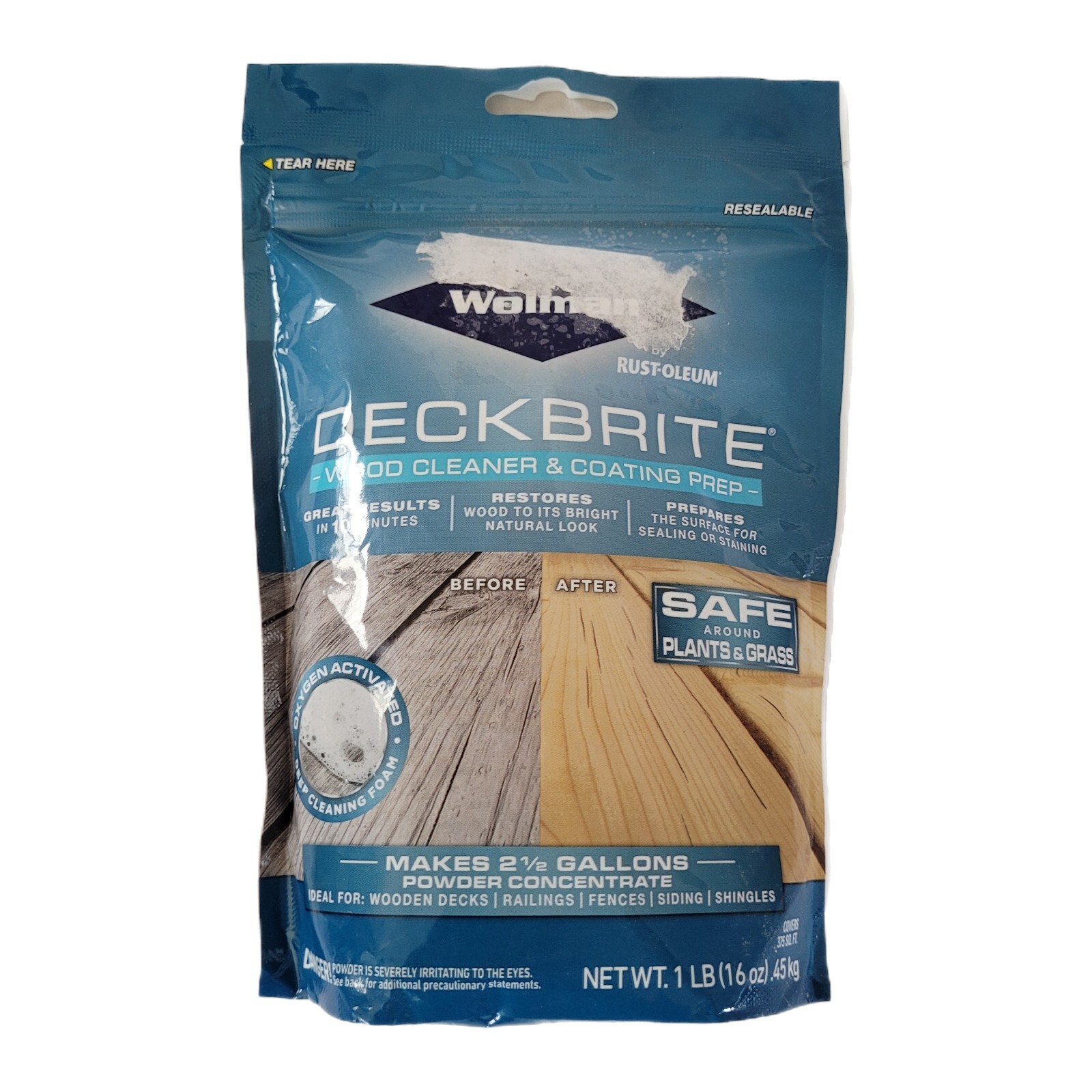 Wolman Deckbrite Wood Cleaner & Coating Prep Decks Fences Railing Siding 16001