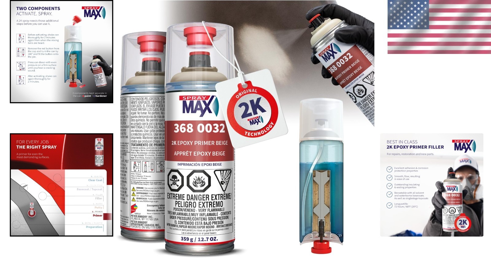 High Adhesion Epoxy Primer for Metal – 12.7 oz