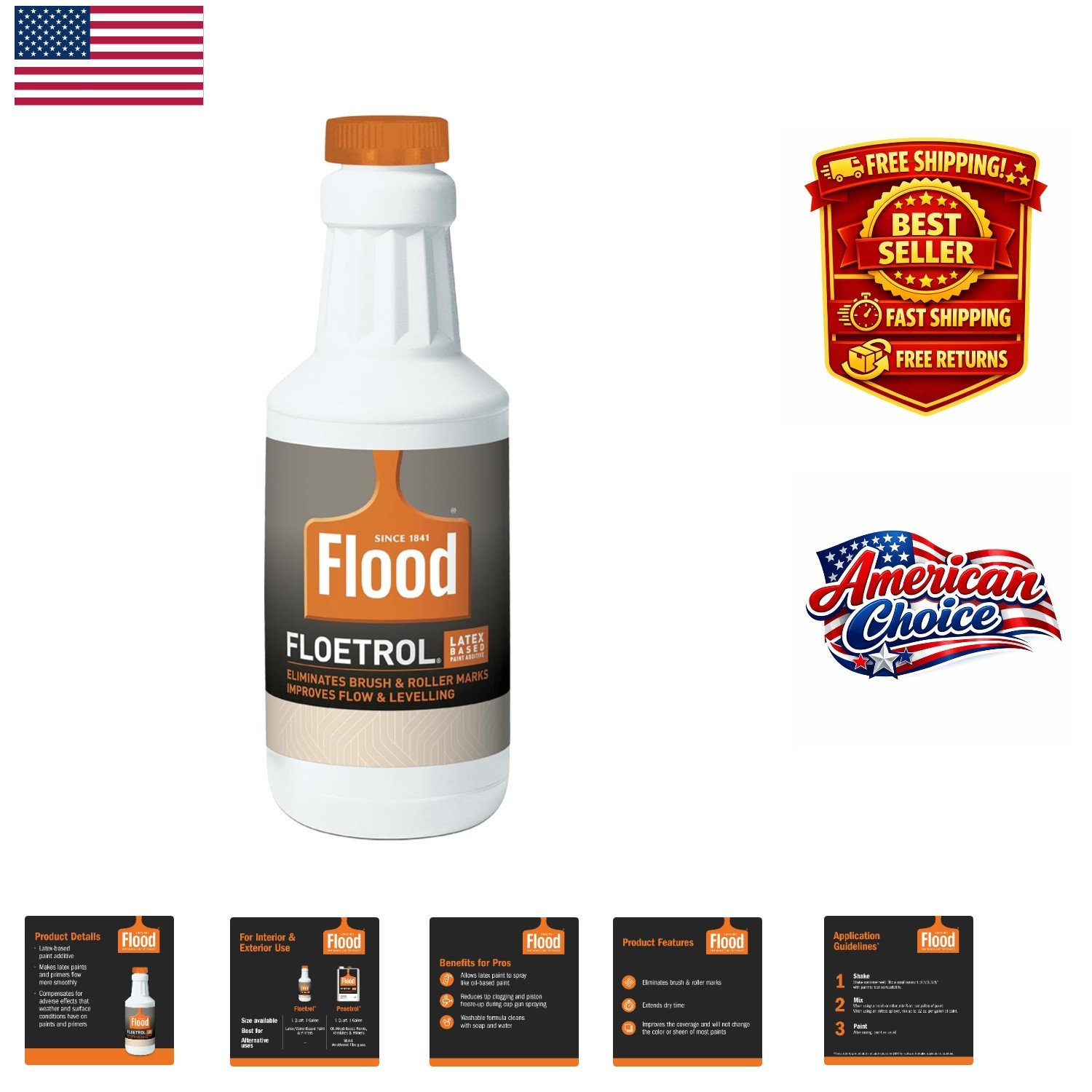 Enhance Paint Performance with Floetrol 1 qt. Clear Latex Additive – 300 sq.ft.