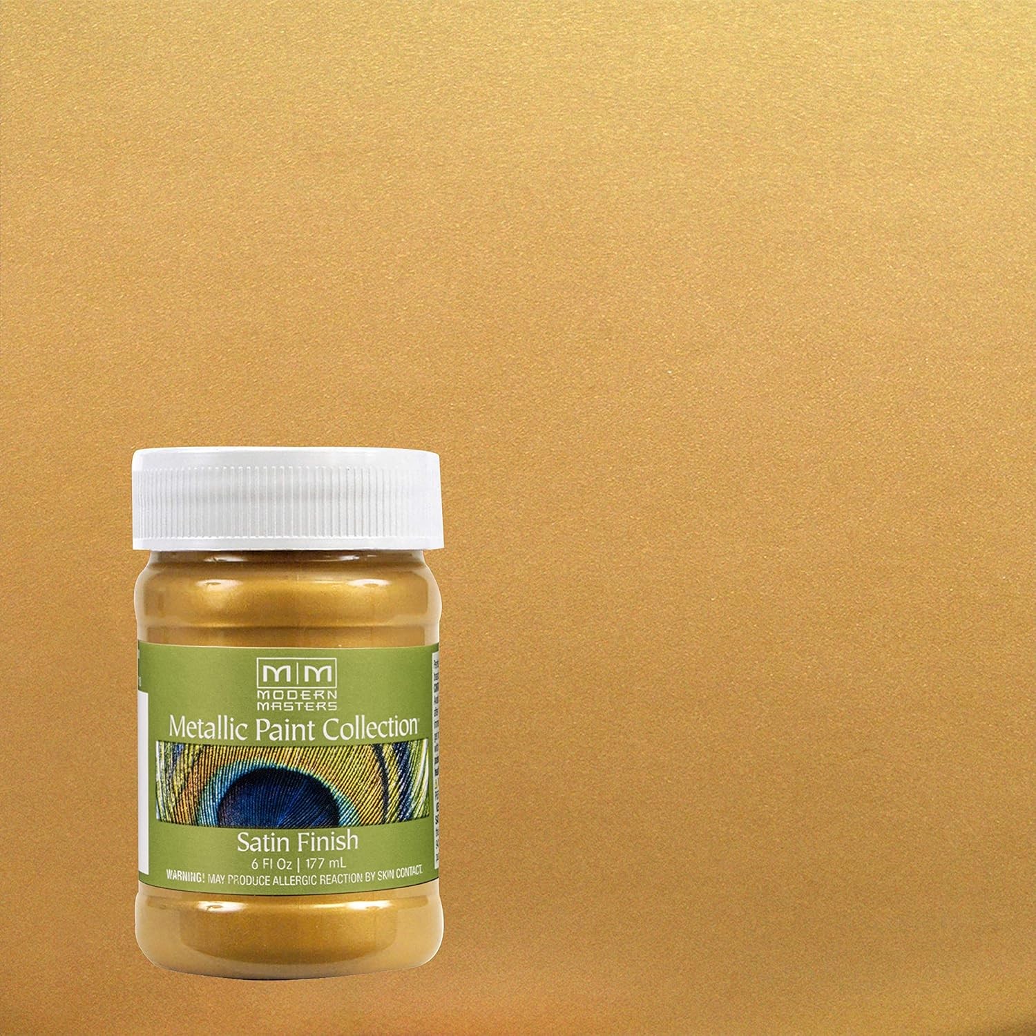 Modern Masters Iridescent Gold Metallic Paint 6 oz Satin Water-Based Wall