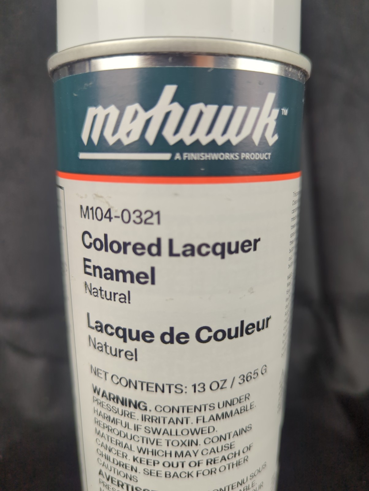 Mohawk M104-0321 Colored Lacquer Enamel Distressed Natural 13 ounces