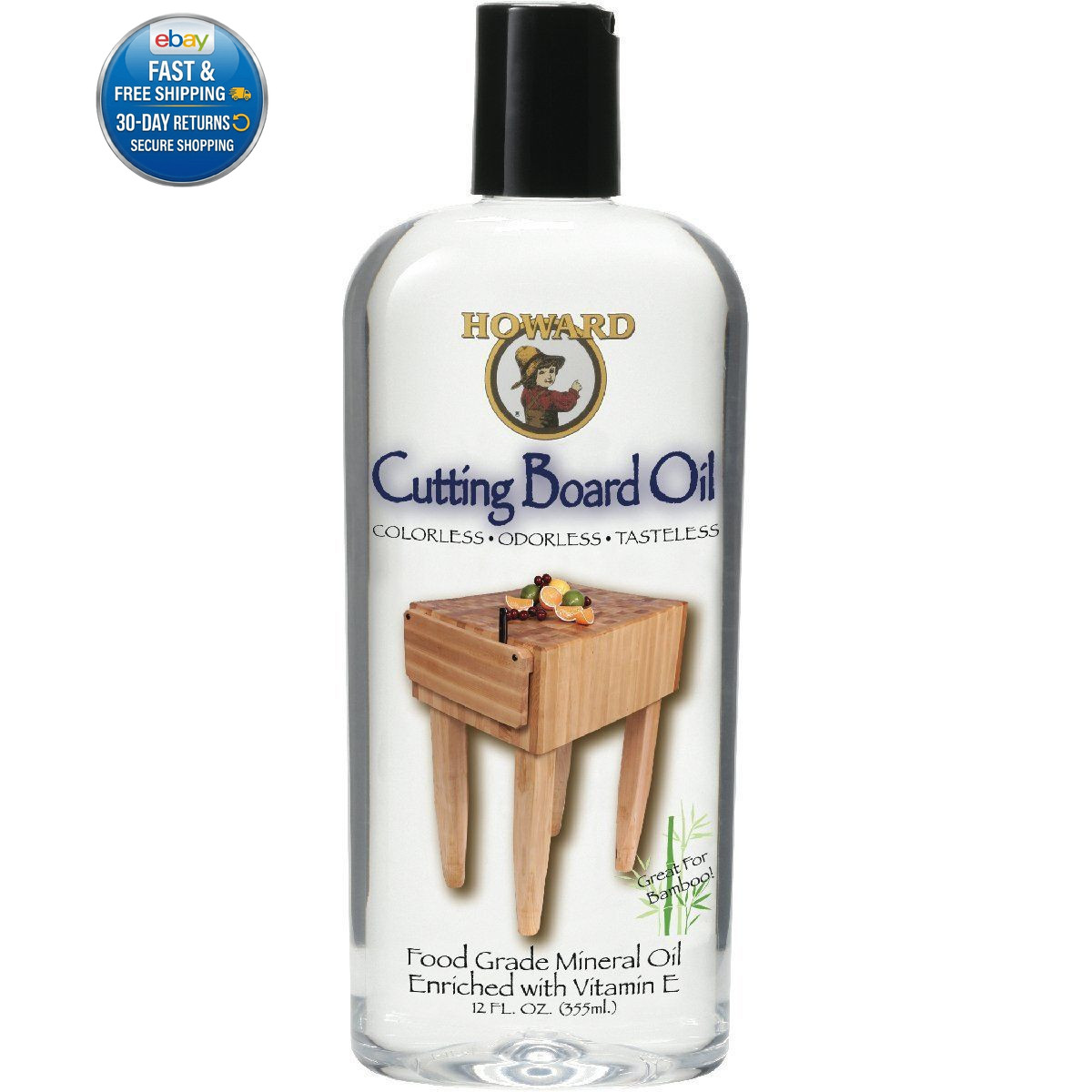 Products Food Grade Mineral Oil for Wood Cutting 3″L x 1.9″W, Clear