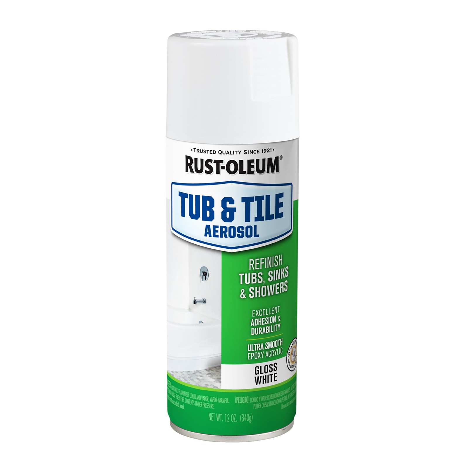 (2 pack) Rustoleum Tub and Tile White Aerosol