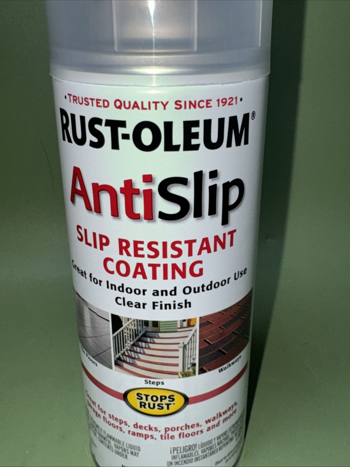 Rust-oleum Anti-slip Clear Paint 12 Oz Oil Based Traction Indoor/Outdoor B12