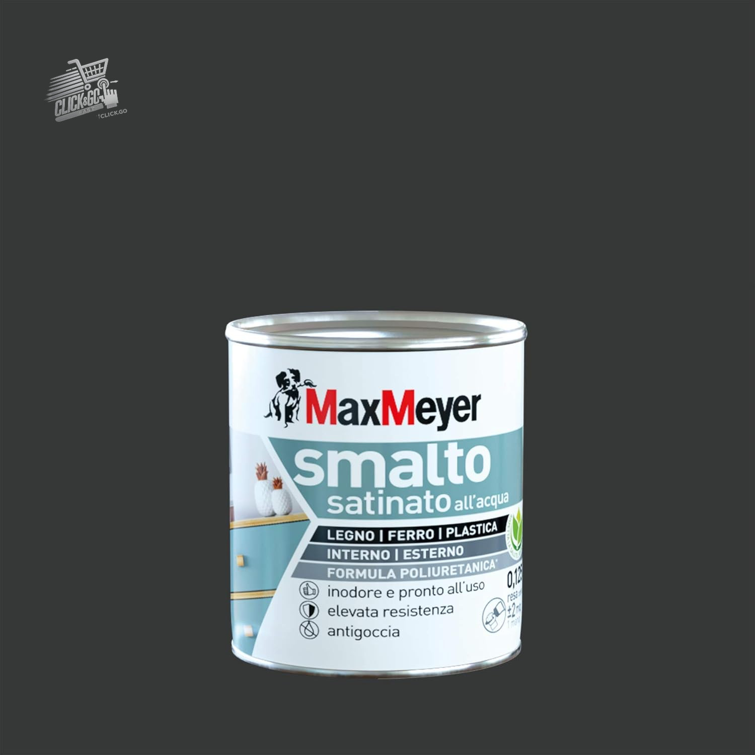 Ice White Satin Polyurethane Water Enamel 0.125L