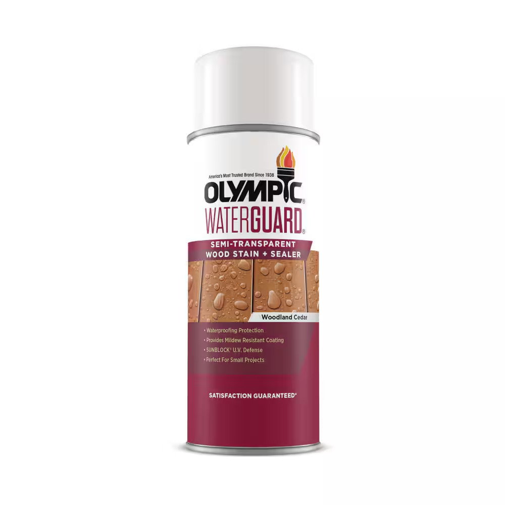 Waterguard 11.75 Oz. Woodland Cedar Semi-Transparent Exterior Wood Stain plus Se