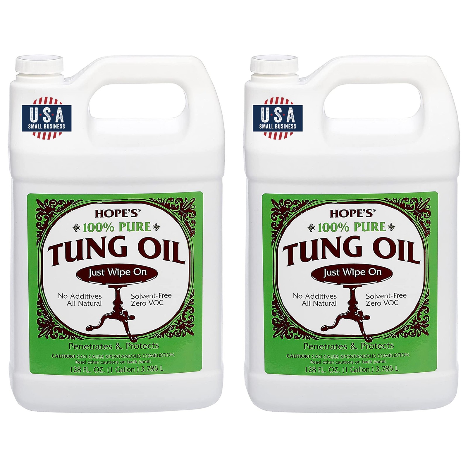Hope’S Hopes 100 Pure Tung Oil Food Safe Premium Waterproof Natural Wood Finish