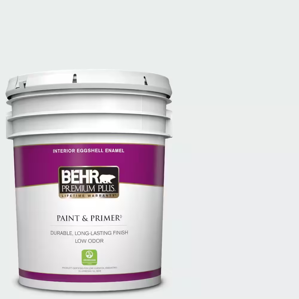 5 Gal. #PWN-16 Day Spa Eggshell Enamel Low Odor Interior Paint & Primer