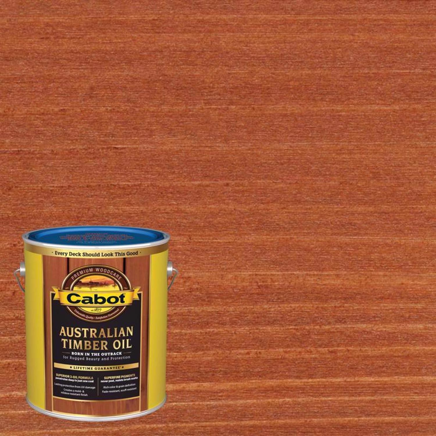 Cabot Transparent Mahogany Flame Oil-Based Natural Australian Timber Oil (8-PK)
